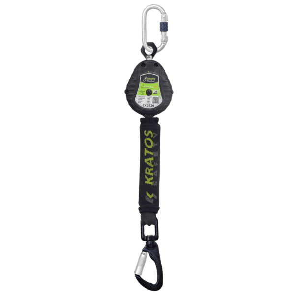 Kratos OLYMPE-S2, RETRACTABLE FALL ARRESTER WITH POLYMER CASING AND WEBBING LANYARD LG. 2M