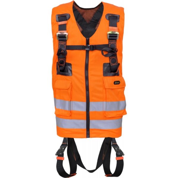 REFLEX 2, FULL BODY HARNESS WITH ORANGE HIGH VISIBILITY WORK VEST REFERENCE : FA1030300
