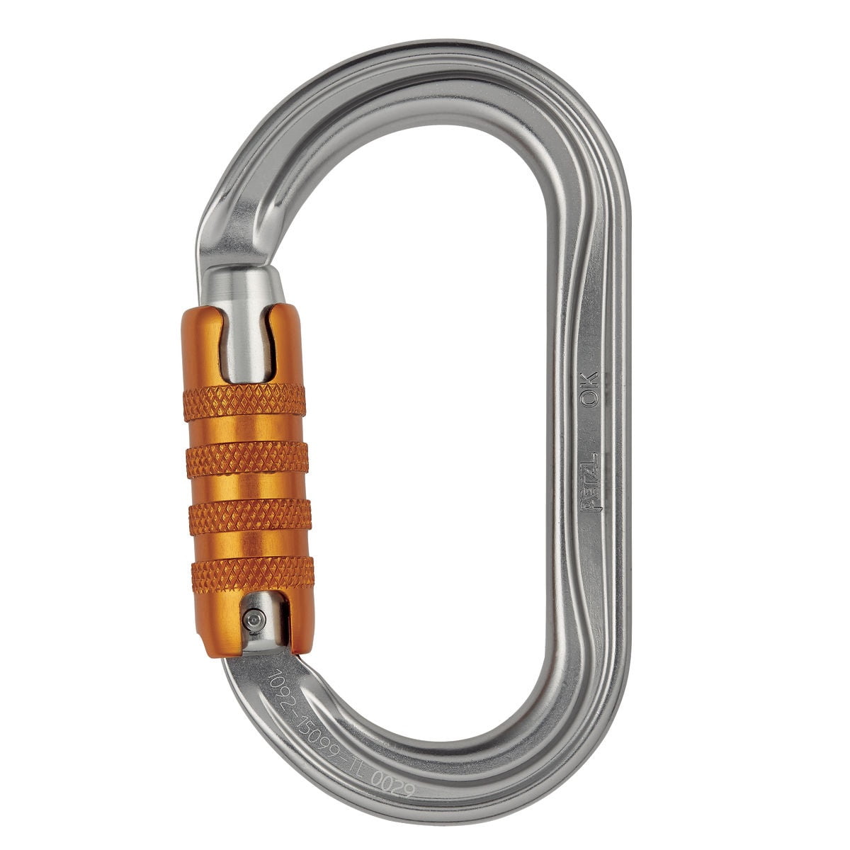 OK Lightweight oval carabiner, Tri Act