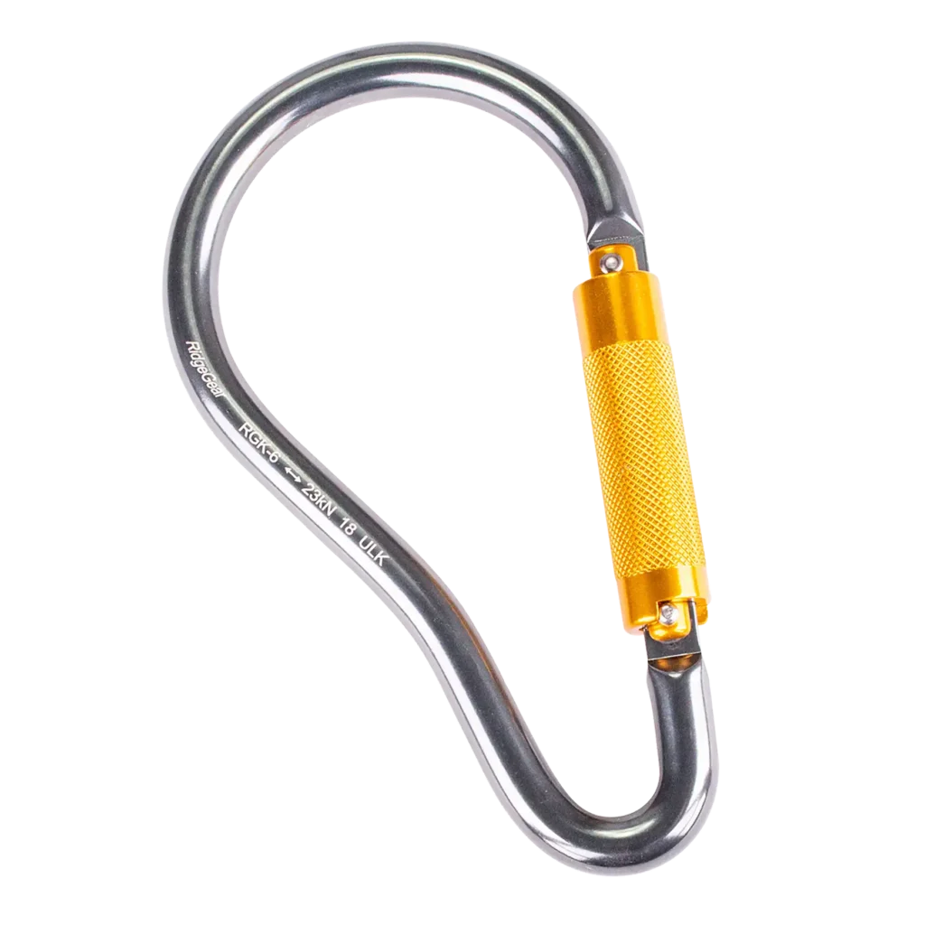 RGK6 54mm Aluminium Twistlock Scaffold Karabiner with Captive Pin