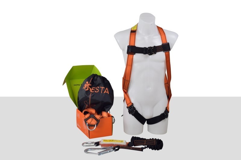 Single Point Safety Harness - ARESTA Scaffolder Kit 1 - Elasticated Webbing Lanyard